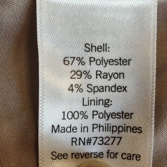 Nine West Blazer Women's Beige Double Breasted Plus Size Blazer Jacket Sz 4X NWT - Picture 8 of 8